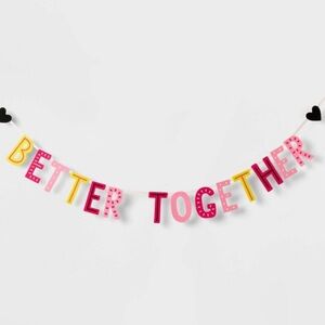 Banner Better Together Garland Love 72” Target Spritz